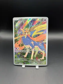 Zacian #100/094 Pokemon 2025 Phantasmal Flames NM Full Art - Image 1