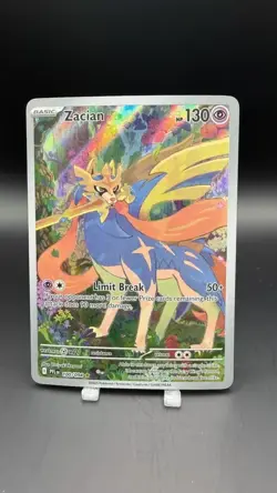 Zacian #100/094 Pokemon 2025 Phantasmal Flames NM Full Art - Image 2
