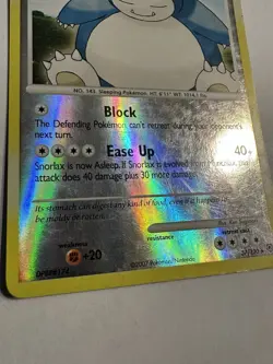 Pokemon TCG Diamond and Pearl #37/130 Snorlax Reverse MP - Image 2