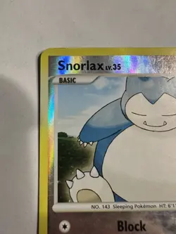 Pokemon TCG Diamond and Pearl #37/130 Snorlax Reverse MP - Image 3