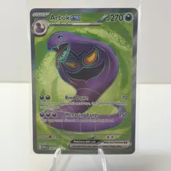 Pokemon Arbok EX 185/165 Sv: Scarlet & Violet 151 Ultra Rare Full Art Holo - Image 1