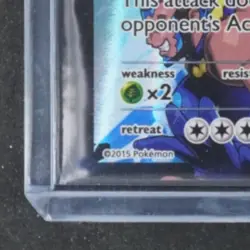 2015 POKEMON XY DOUBLE CRISIS #6 TEAM AQUA'S KYOGRE EX FULL ART - Image 4