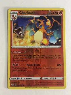 Pokemon TCG Vivid Voltage Reverse Holographic Charizard 025/185 Near Mint - Image 1