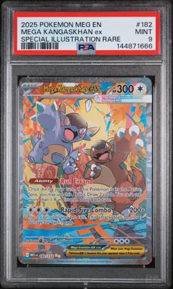 2025 POKEMON MEG EN-MEGA EVOLUTION #182 MEGA KANGASKHAN EX PSA 9 - Image 1