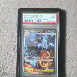 Pokemon Mega Charizard X EX Holo 125/094 PSA 9 Phantasmal Flames MINT REGRADE!! - Image 3