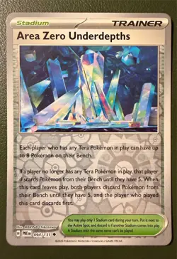 Pokemon TCG Area Zero Underdepths 94/131 Prismatic Evolutions SV8.5 Reverse Holo - Image 1