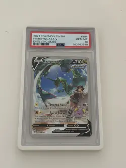 Pokemon 2021 Rayquaza V 194/203 Alt Art Full Art Evolving Skies GEM MINT PSA 10 - Image 1