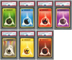 Pokemon PSA 10*7 Energy Complete Set 1996 Basic English - Image 1