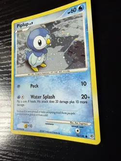 2007 Pokemon Piplup - (Cosmos Holo) 093/130 ~ LP - Image 3