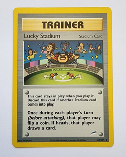 Pokemon TCG Lucky Stadium Trainer 100/105 Neo Destiny NM - Image 1