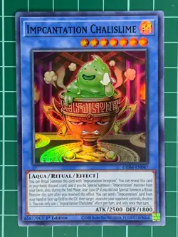 Impcantation Chalislime GEIM-EN047 Super Rare 1st Edition Yugioh TCG Card - Image 1