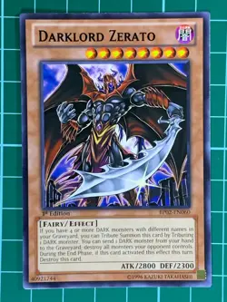 Darklord Zerato BP02-EN060 Rare 1st Edition Yugioh Card - Image 1