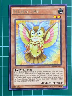 Fluffal Owl NECH-EN018 Rare Unlimited Yugioh Card - Image 1