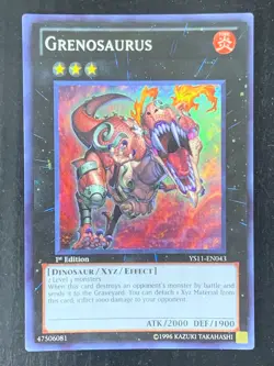 Grenosaurus YS11-EN043 Super Rare 1st Ed Yu-Gi-Oh! Konami - Image 1