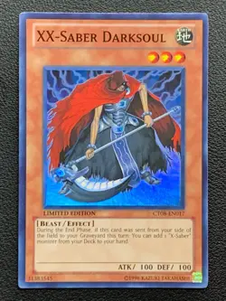 XX-Saber Darksoul CT08-EN017 Limited Edition Super Rare Yu-Gi-Oh! - Image 1