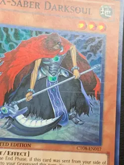 XX-Saber Darksoul CT08-EN017 Limited Edition Super Rare Yu-Gi-Oh! - Image 2
