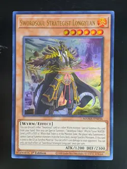Swordsoul Strategist Longyuan MAMA-EN036 Ultra Rare 1st Ed Yugioh Card - Image 1