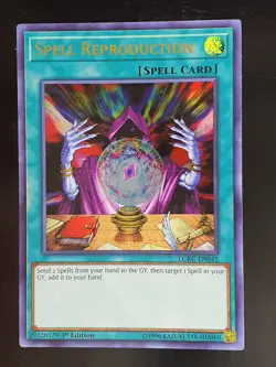 Spell Reproduction LCKC-EN045 Ultra Rare 1st Edition Yugioh Bandai - Image 1