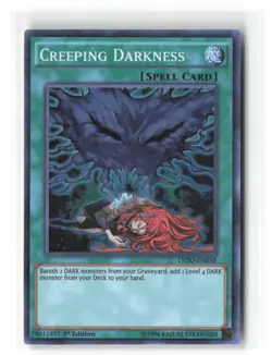 Creeping Darkness DESO-EN058 Super Rare 1st Edition Yu-Gi-Oh! - Image 1