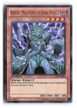 Brron, Mad King Of Dark World LCJW-EN244 Ultra Rare 1st Edition Yu-Gi-Oh! - Image 1