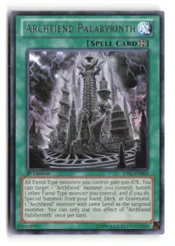 Archfiend Palabyrinth JOTL-EN066 Rare 1st Edition Yu-Gi-Oh! - Image 1