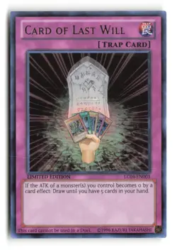 Card Of Last Will LC04-EN003 Ultra Rare Limited Edition Yu-Gi-Oh! - Image 1
