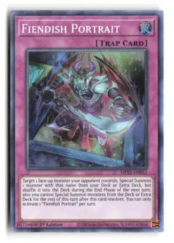 Fiendish Portrait MP21-EN033 Super Rare 1st Edition Yu-Gi-Oh! - Image 1