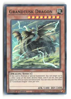 Grandtusk Dragon POTE-EN033 Super Rare 1st Edition Yu-Gi-Oh! - Image 1