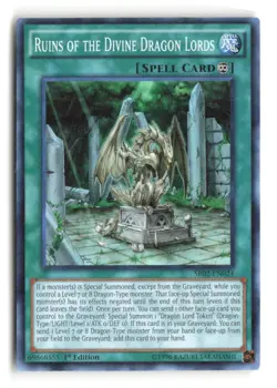 Ruins Of The Divine Dragon Lords SR02-EN024 Super Rare 1st Edition Yu-Gi-Oh! - Image 1