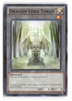 Dragon Lord Token SR02-ENTKN 1st Edition Yu-Gi-Oh! - Image 1