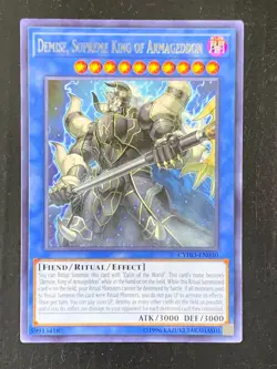 Demise, Supreme King of Armageddon CYHO-EN030 Rare Unlimited Yu-Gi-Oh! Konami - Image 1