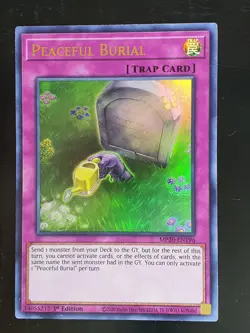 Peaceful Burial MP20-EN196 Ultra Rare 1st Edition Yugioh Card - Image 1