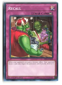 Recall SR05-EN040 1st Edition Yu-Gi-Oh! - Image 1