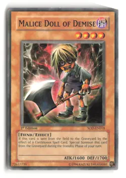 Malice Doll Of Demise SOD-EN018 1st Edition Yu-Gi-Oh! - Image 1