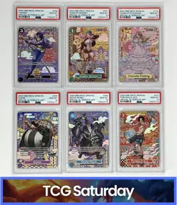 2024 ONE PIECE TCG OP08 SPECIAL ALTERNATE ART FULL SET SEQUENTIAL PSA 10 - Image 1