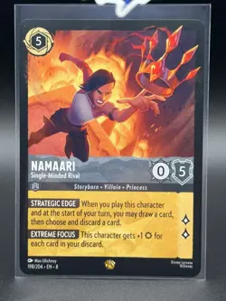Disney Lorcana Raya Namaari - Single-Minded Rival 198/204 Legendary Steel Card - Image 3