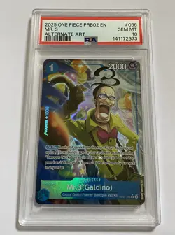 Mr.3 (Galdino) OP09-056 PSA 10 GEM MINT Parallel Alt Art One Piece Card CCG TCG - Image 1
