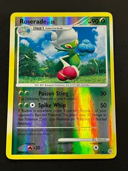Roserade 13/130 - Diamond and Pearl Rare Reverse Holo Pokemon TCG Card LP - Image 1