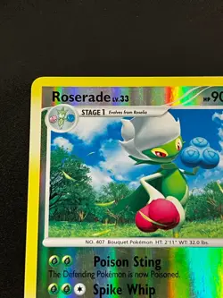 Roserade 13/130 - Diamond and Pearl Rare Reverse Holo Pokemon TCG Card LP - Image 5