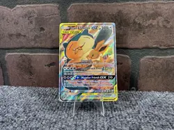 Pokemon Eevee Snorlax GX TCG Tag Team SM169 Black Star Promo Card NM/M Condition - Image 1