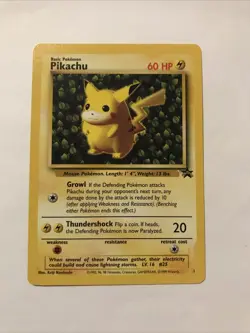 Pokemon "Ivy" PIKACHU Card BLACK STAR PROMO Set #1 Wizard of the Coast League NM - Image 1