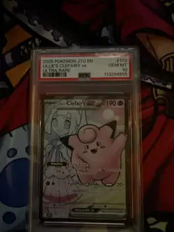 Pokemon TCG Lilies Clefairy EX Full Art Card 173/159 Journey Together PSA 10 - Image 1