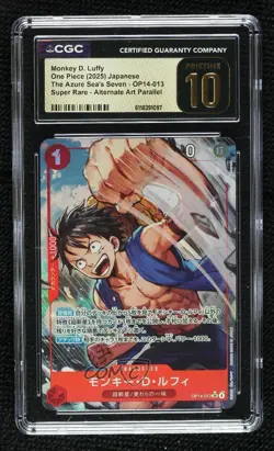 2026 One Piece Card Game: The Azure Sea's Seven Japanese Monkey D Luffy CGC 10 - Image 1