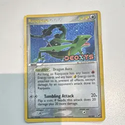 Rayquaza EX 22/107 EX Deoxys Reverse Holo Rare Pokemon Card English Stamped - Image 1