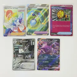 Pokemon Card Lot (5 Cards) - Vintage Modern Hyper Ultra IR SIR Reverse Holo Rare - Image 1