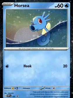 Horsea - (Cosmo Holo) Holofoil Promo SV: Scarlet & Violet Promo Cards 137 NM - Image 1