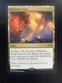 Wizards of the Coast Prismatic Vista Modern Horizons Rare Land Card 244/254 2019 - Image 1