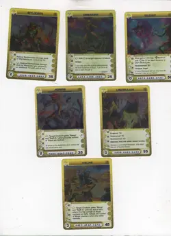 Lot #0805. 6 Chaotic Creature cards all Mipedian Rare's. - Image 1