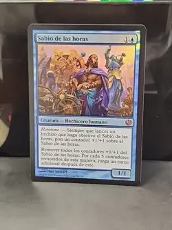 Magic MTG SPANISH Journey Into Nyx Sage of Hours #50/165 TCG FOIL - Image 1