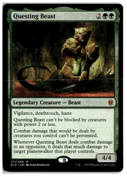 MTG Questing Beast - Throne of Eldraine Moderately Played English - Image 1